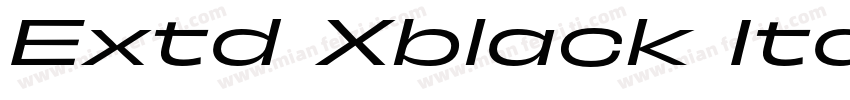 Extd Xblack Italic字体转换